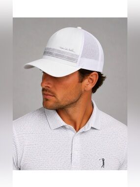 TRAVIS MATHEW White Logo Hat